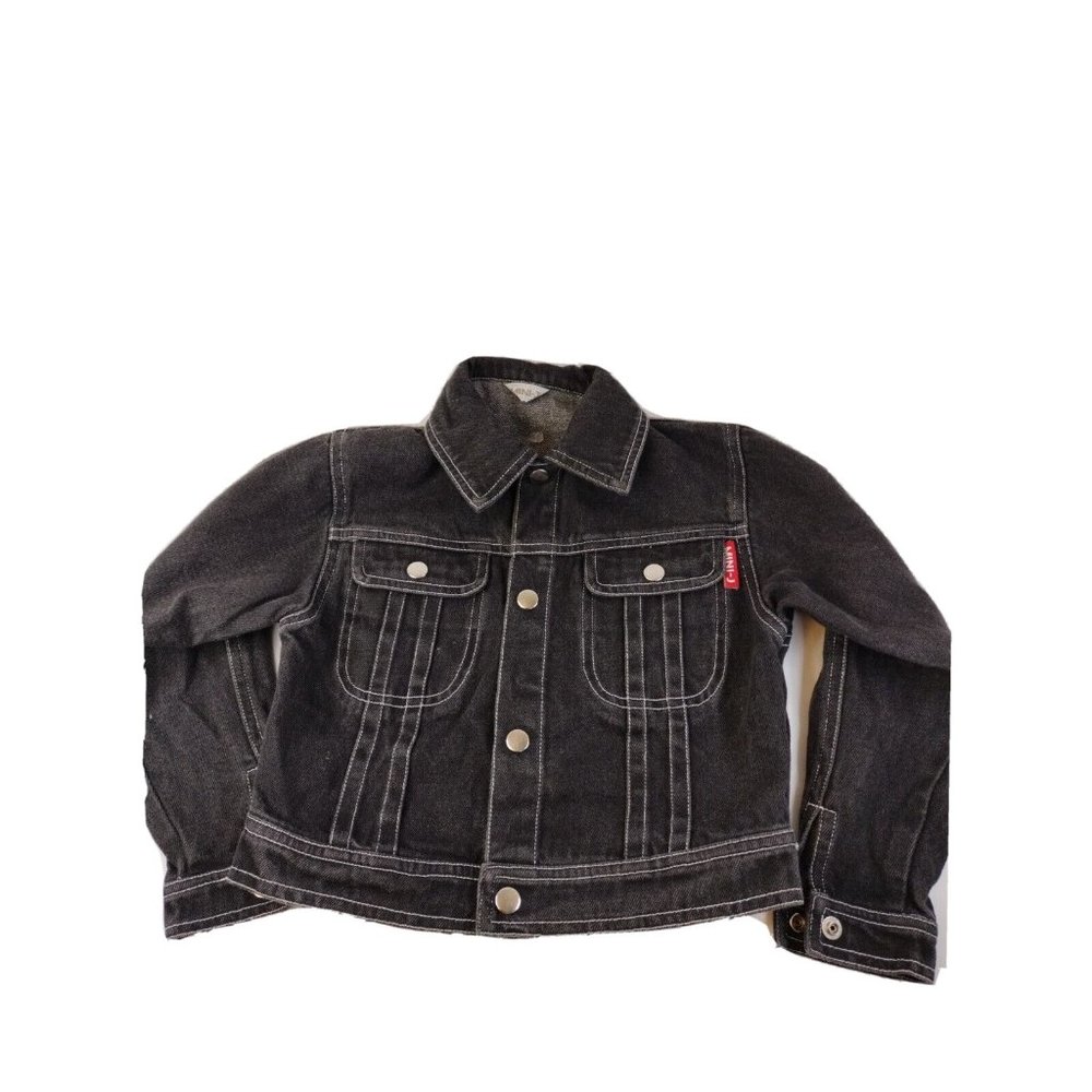 Mini J On Go Embroider Black Denim Jacket 3Y Kids